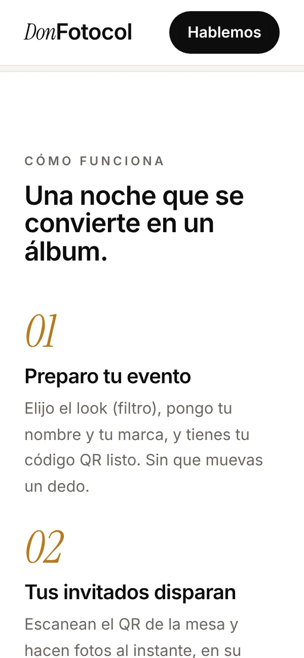 Cómo funciona DonFotocol, paso a paso, en el móvil